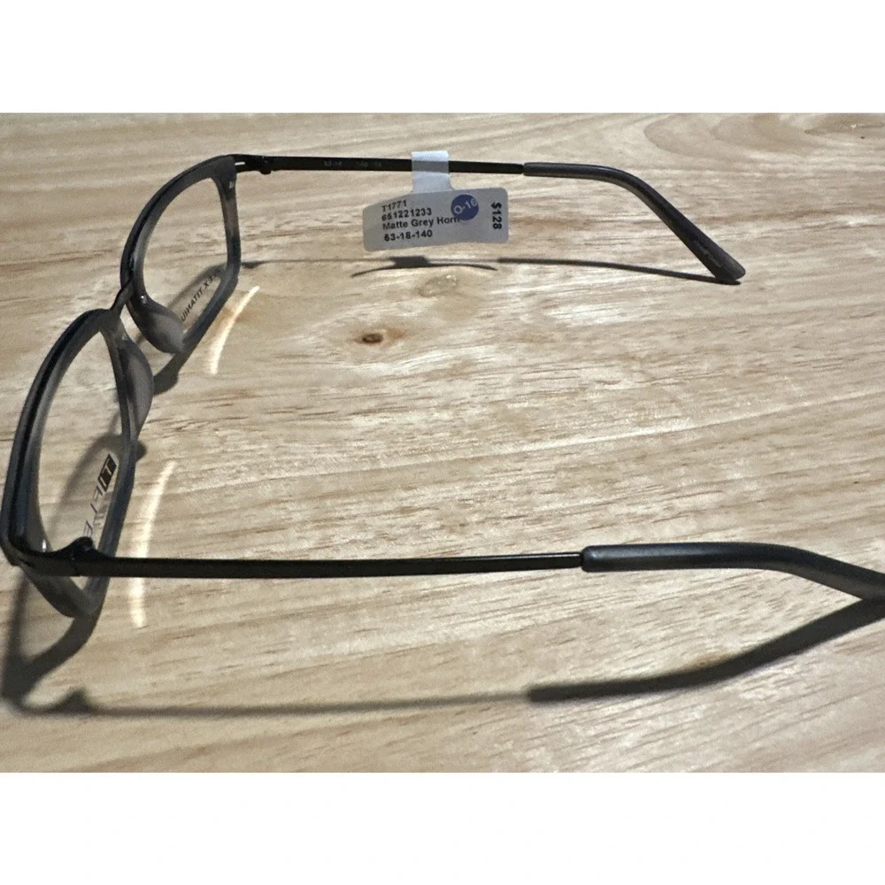 MINI EYEWEAR 765006 30/ GRAY HORN 53-18-140 FLEX HINGE EYEGLASSES “M40